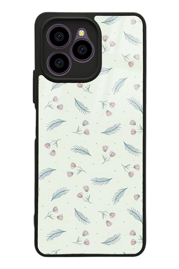 Omix X6 Glossy Phone Case with Green Leaf Design