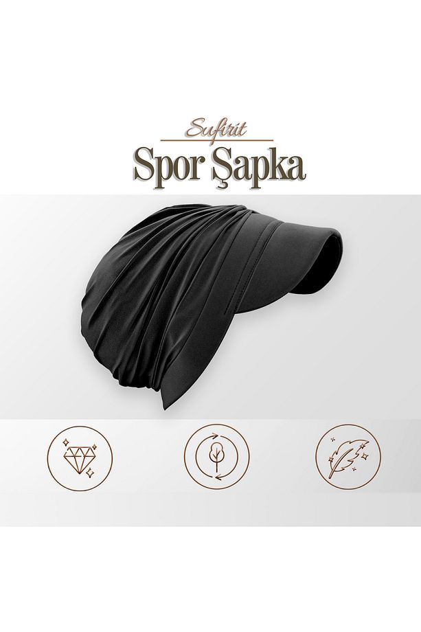 Spor Şapka- Tesettür Bone - Bone Eşarp- Hazır Bone Şal- Tasarım Bone Modelleri - 6