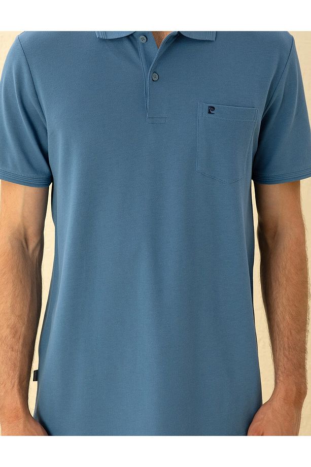 Koyu Mavi Regular Fit Basic Tişört 50291576-vr032 - 6