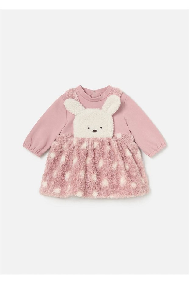 Baby Girl Skirted Jumpsuit Pink 2881