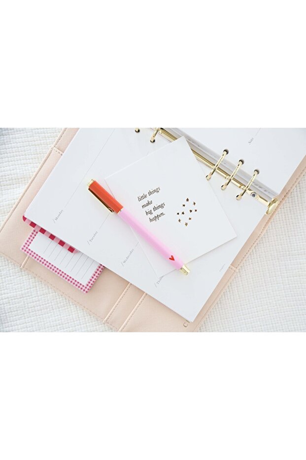 Premium Roller Pen, Pink & Orange - 2