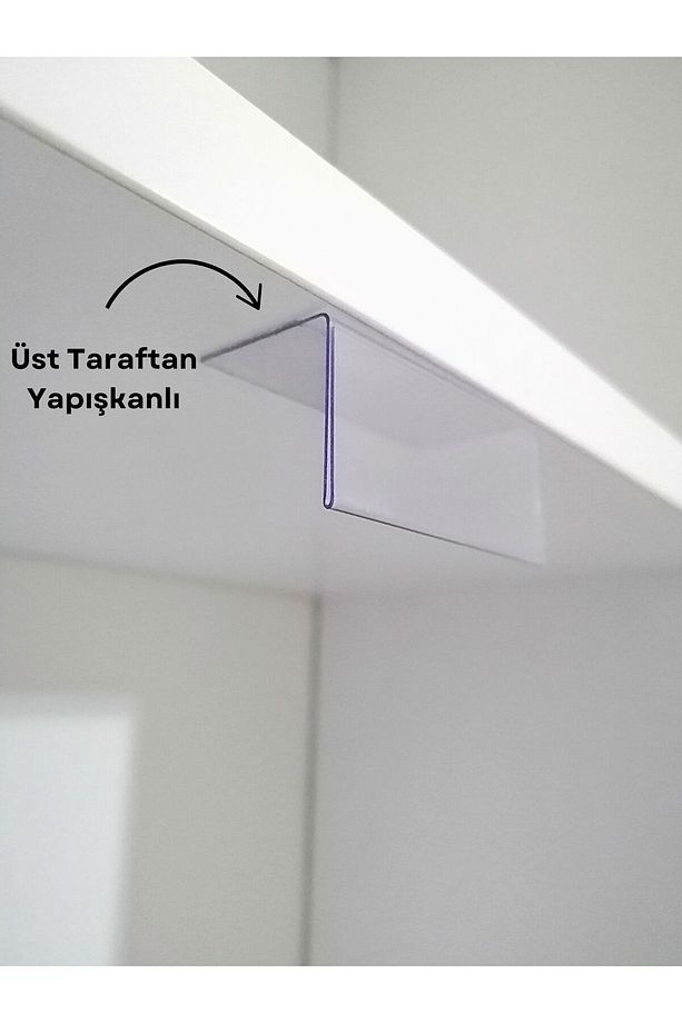 10 Adet Pvc Etiketlik Raf Önü Dik Yapışkanlı 5x2 Cm Vitrin Etiketliği, Raf Önü Etiketlik İsimlik 2 - 2