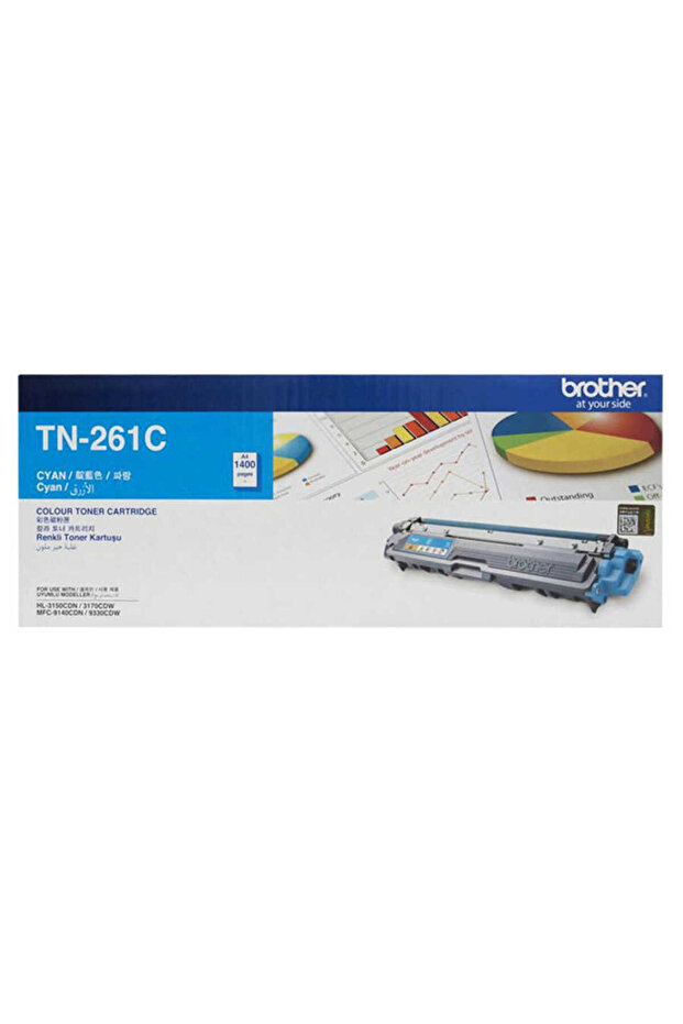 Tn-261C 1,400 Pages Cyan Blue Toner Hl-3150-3170 Mfc-9140-9330