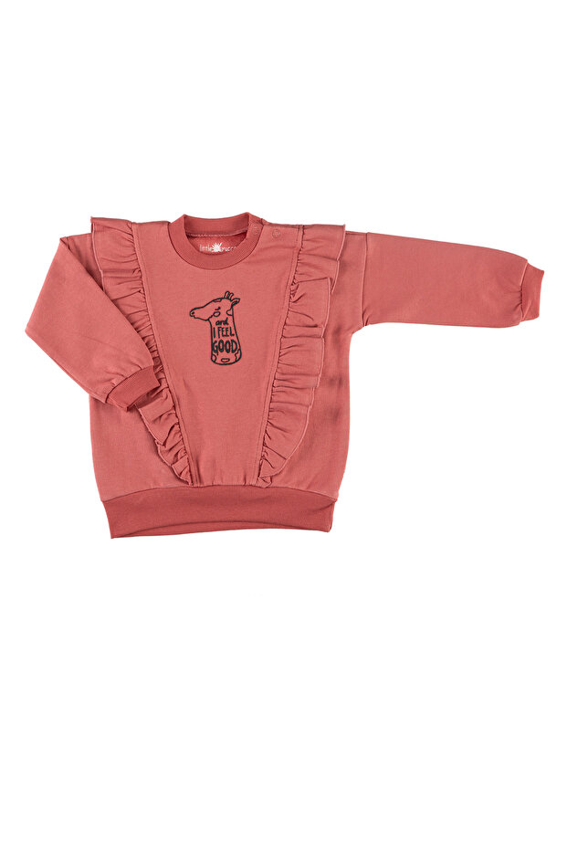 "Fly" Sweatshirt-Vişne - 2