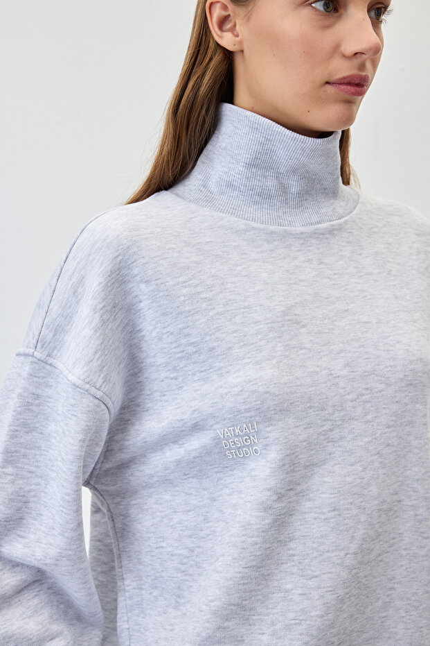 Pamuklu basic sweathirt - 4