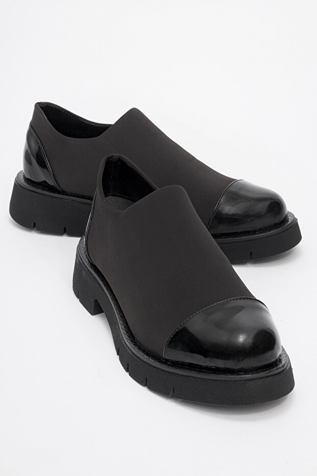 PANOLA Black Patent Scuba Women's Everyday Shoe