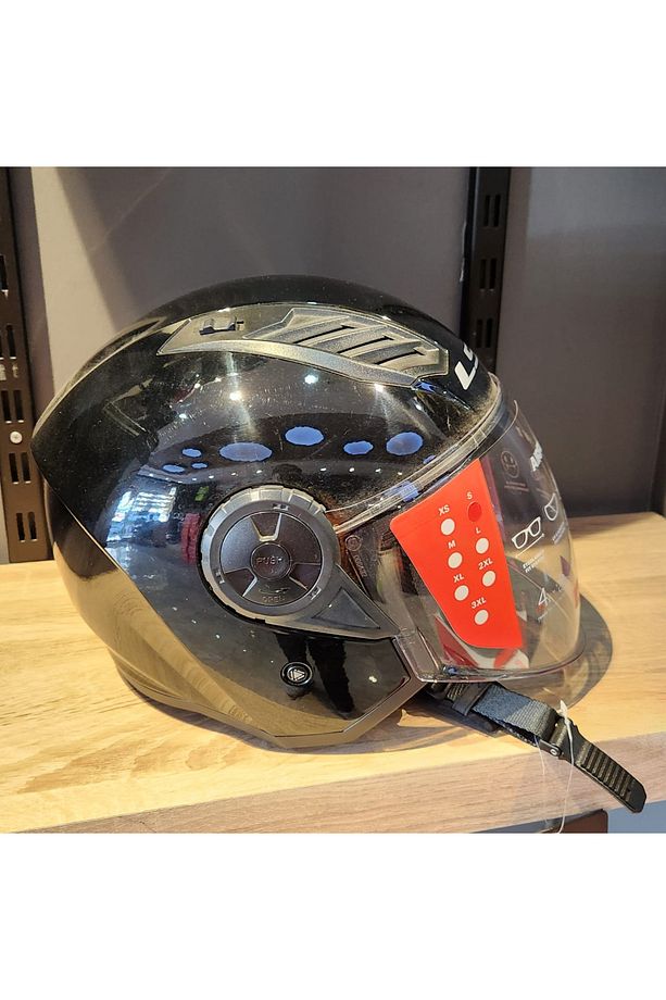 Airflow 2 Solid Siyah Çenesiz Kask - 2