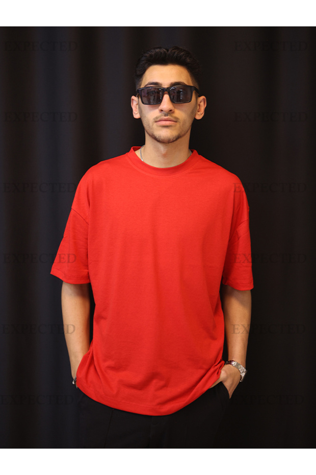 Lover Couple Combination Oversize Basic Bumbac Simplu Tricou - 2 Piese - 3