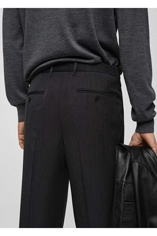 Regular kesim pensli pantolon - 5