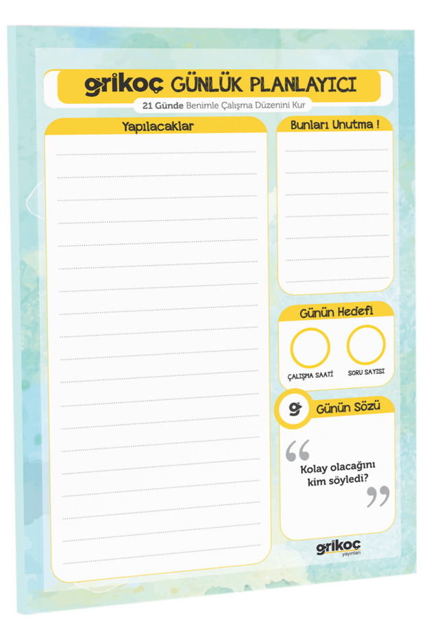 Günlük Planlayıcı - 1