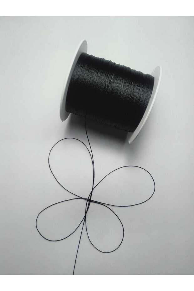 0.5 mm 200 Meters Nylon Thread Nylon Yarn Nylon Net Yarn Nylon Rosary Thread Black One Hundred Percent Nylon
