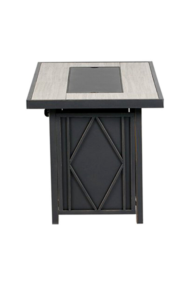 Paslanmaya Dayanıklı Dikdörtgen Gazlı Ateş çukuru Masası 42 بوصة - 2