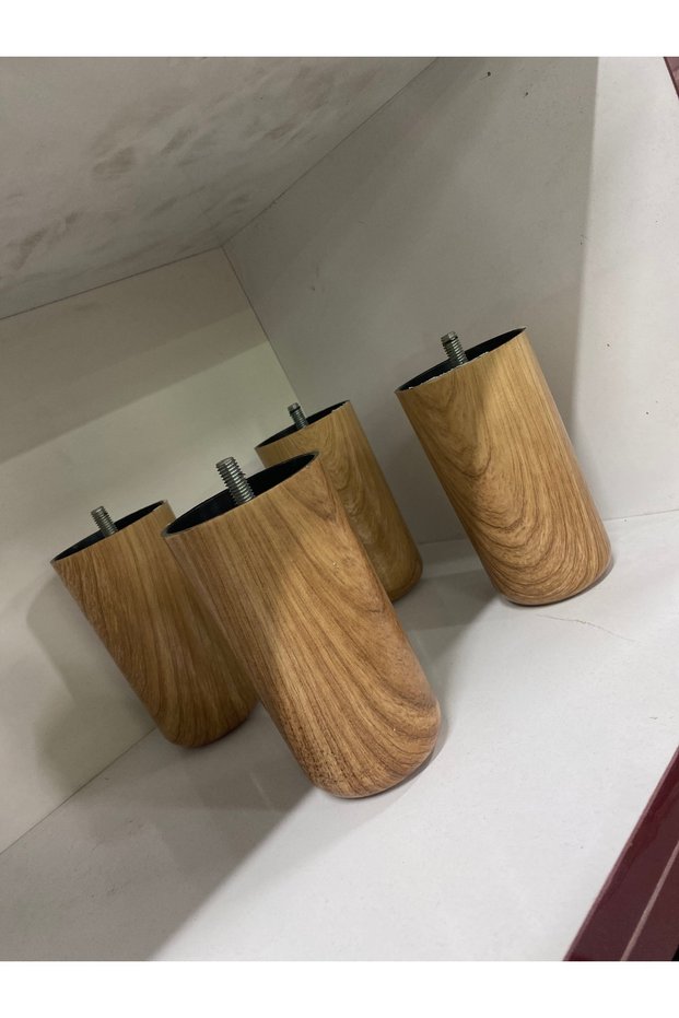 Bohemian Leg, 4 Pieces 12 cm Screw (Metric 8) Furniture Leg, Plinth Leg, Sofa Leg