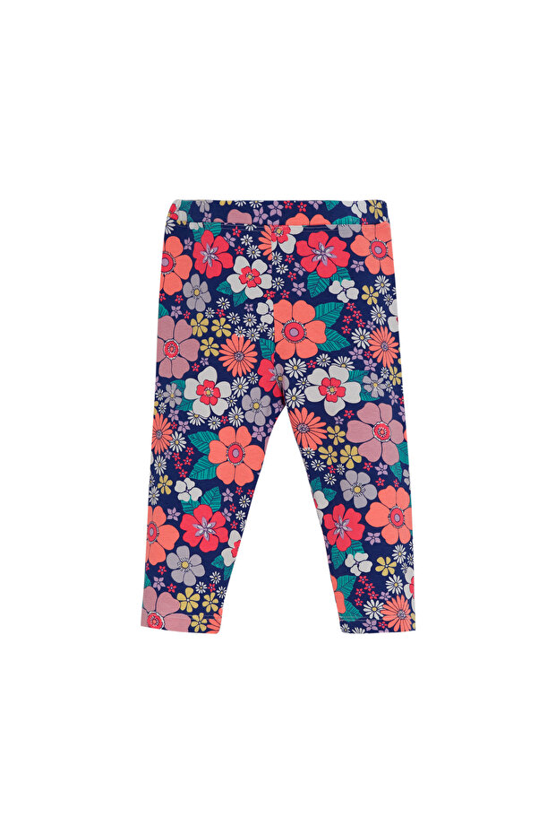 Neon Garden Girls' Patterned Knee-Length Leggings Capri