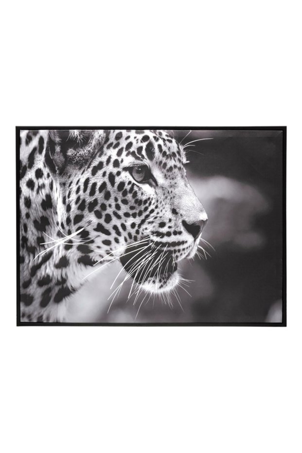 إطار قماشي مطبوع عليه نمر مثبت على الحائط 58 × 78 سم 179520