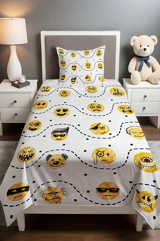 Smileys Patterned Pique Set - 1