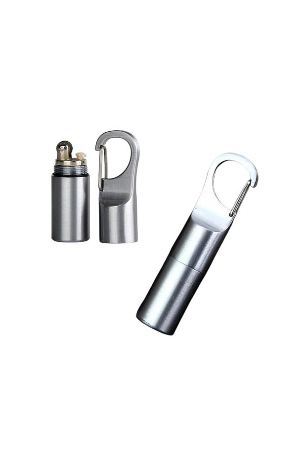 Edc outdoor kamp su geçirmez mini çakmak anahtarlık kapsül çakmak - 1