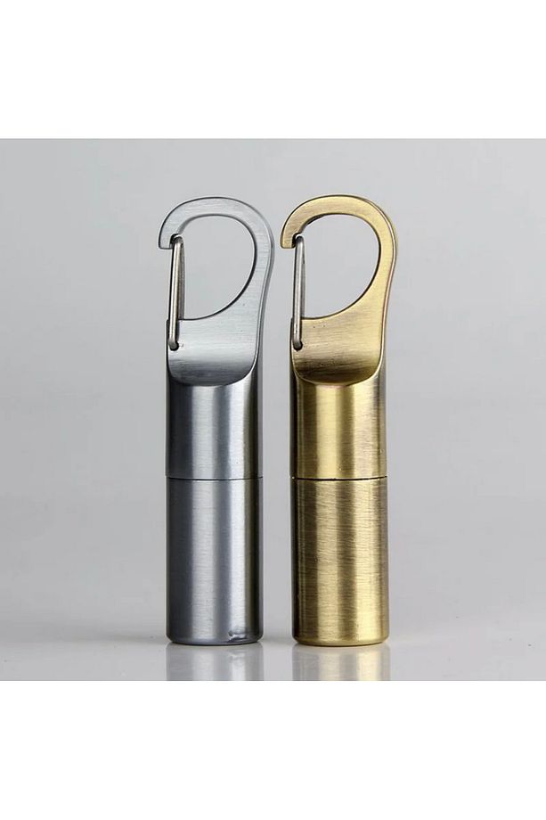 Edc outdoor kamp su geçirmez mini çakmak anahtarlık kapsül çakmak - 2