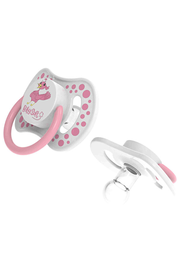 Baby Soft Patterned Classic Pacifier 6-18 Months Pink