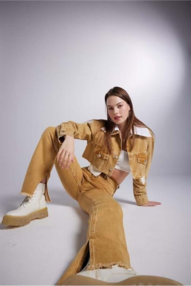 Rusted Jean Ceket Camel - 1