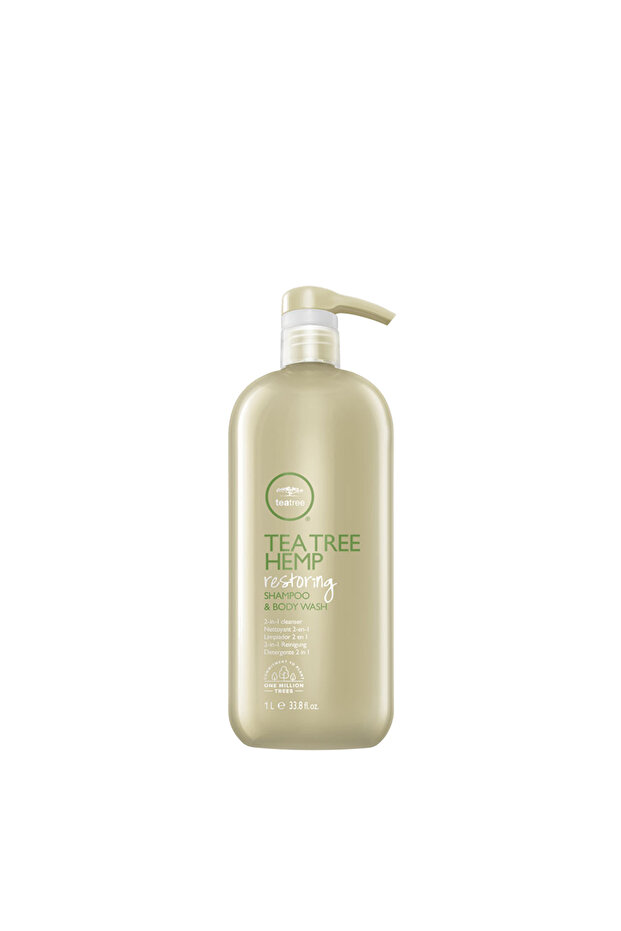 Tea Tree Hemp Restoring Onarıcı Saç ve Vücut Şampuanı 1000 ml - 1