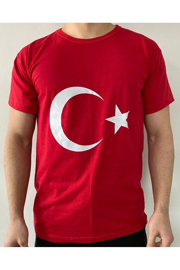 Turkish Flag T-Shirt - Moon Star Printed T-Shirt