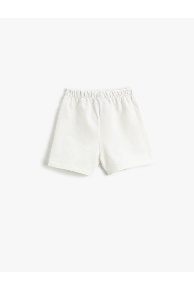 Crab Printed Laced Elastic Shorts