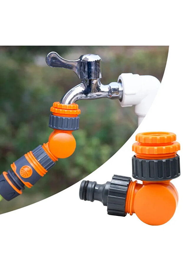 Garden Connector Faucet Adapter For 1/2 Inch Hose Reel Cart Plastic Click-Lock Quick Connectionfo... - 8