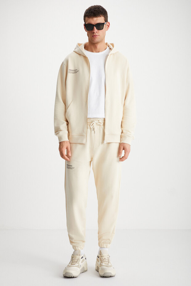 JANDER Erkek Regular Yumuşacık Vanilya Eşofman Altı - 2