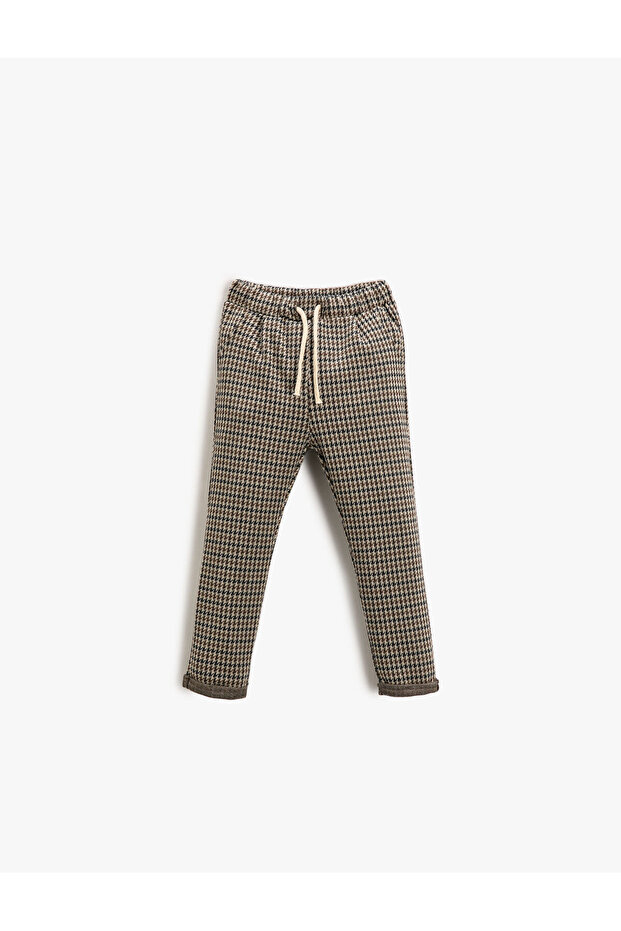 منقوشة التعادل Sweatpants الخصر