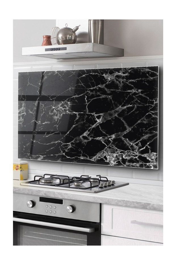 Stove Back Glass Protector, Countertop Built-In Back Protector, Heat Resistant, Decorative, Easy to Install