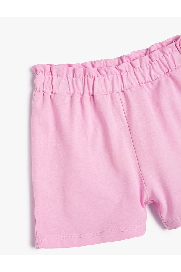Şort Basic Beli Lastikli Pamuklu - 3