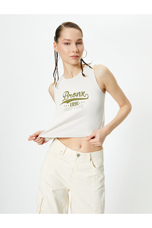 Crop Athlete Printed Ribbed - 1