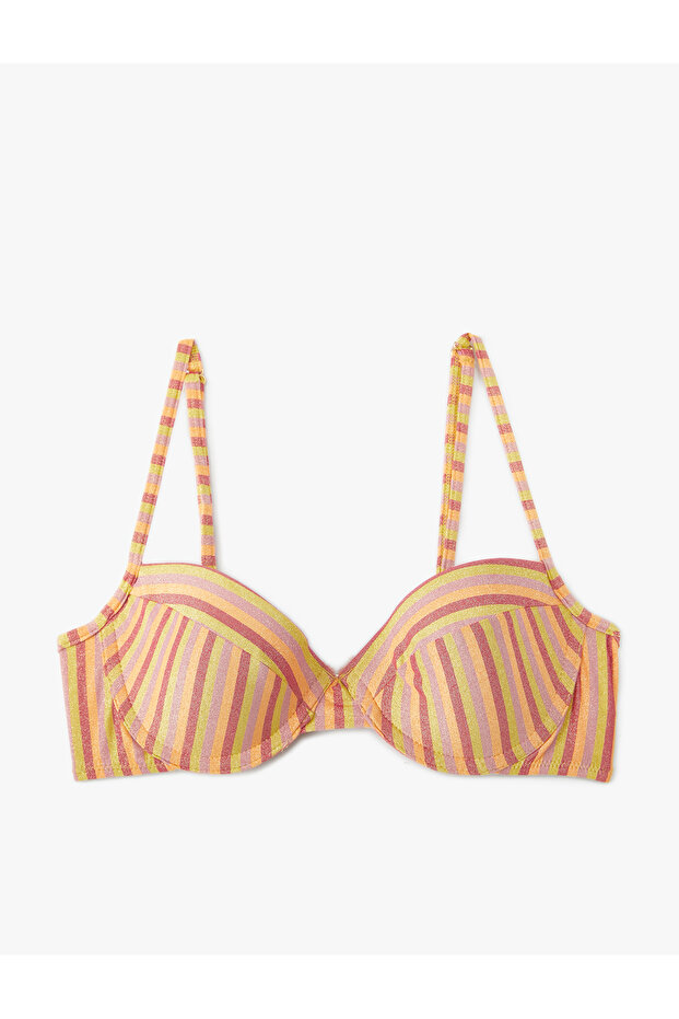 Underwire Bikini Top Covered Glitter - 6