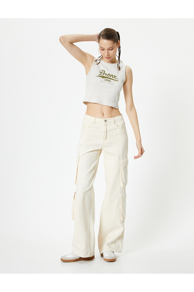 Crop Athlete Printed Ribbed - 2