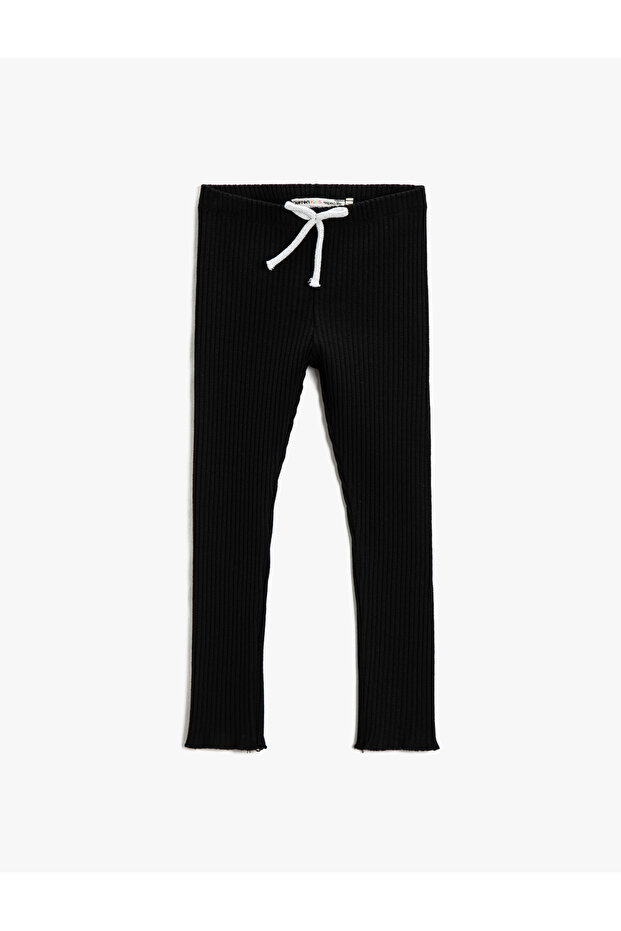Basic Tie Waist Tights - 1
