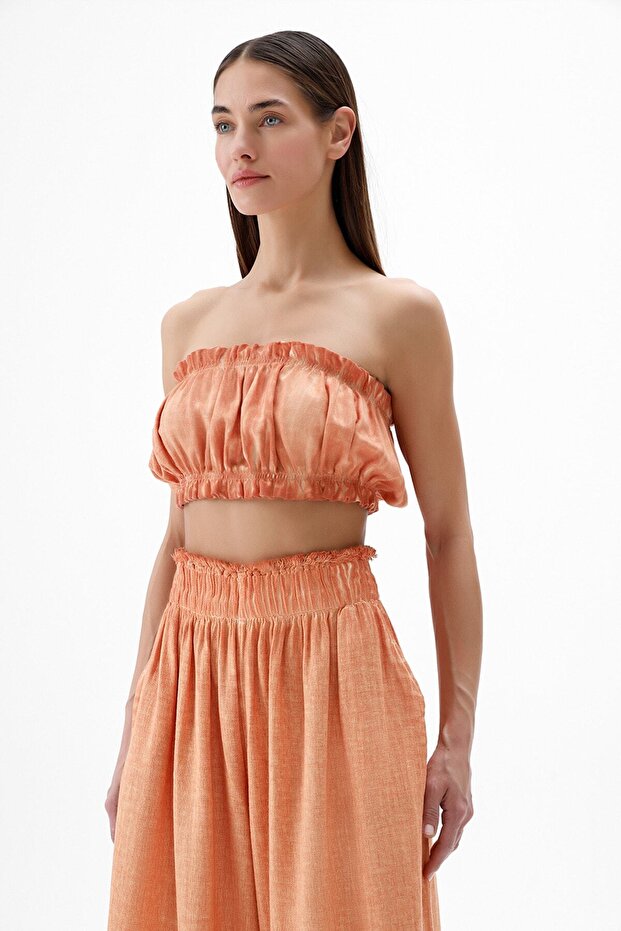 Women's Orange Mini Bustier