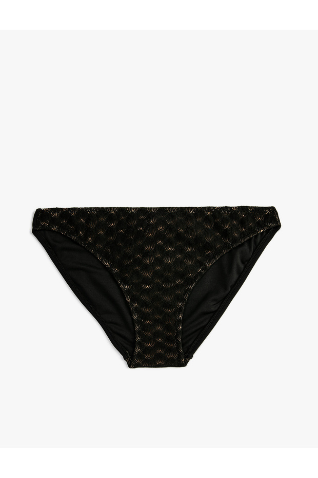 Bikini Bottom Textured Normal Waist