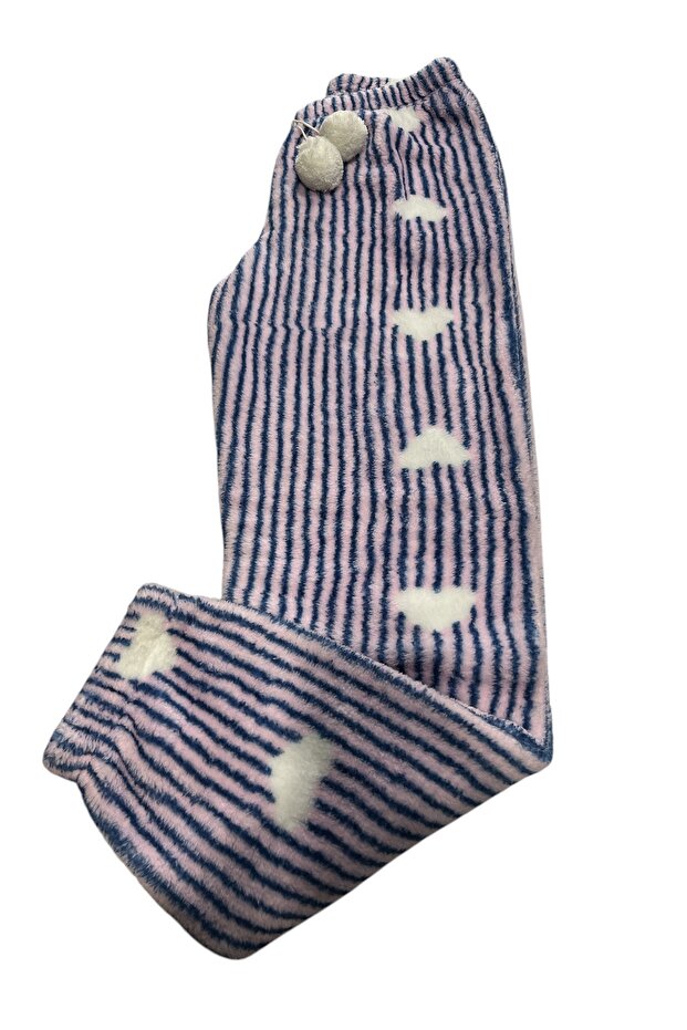 polar pijama altı kışlık lastikli bel tek alt 1,sınıf - 1