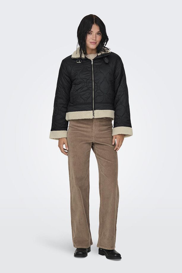 ONLVANIA QUILTED AVIATOR JACKET OTW SİYAH 15325969 - 6