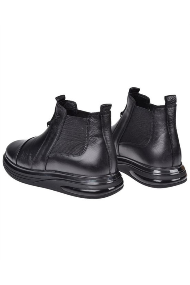 6979 Erkek Siyah Nata (40-44) Deri Bot - 4
