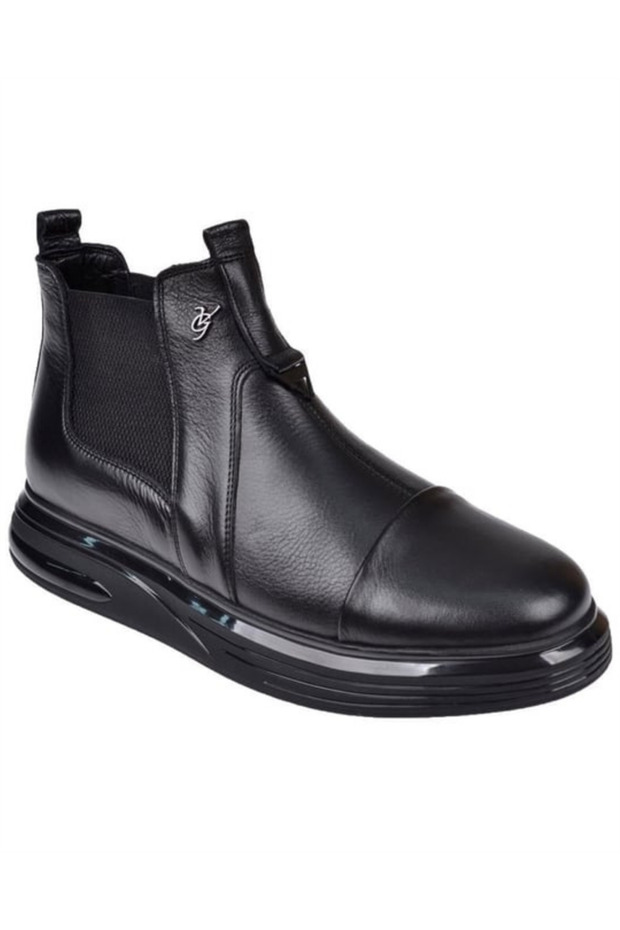 6979 Erkek Siyah Nata (40-44) Deri Bot - 3