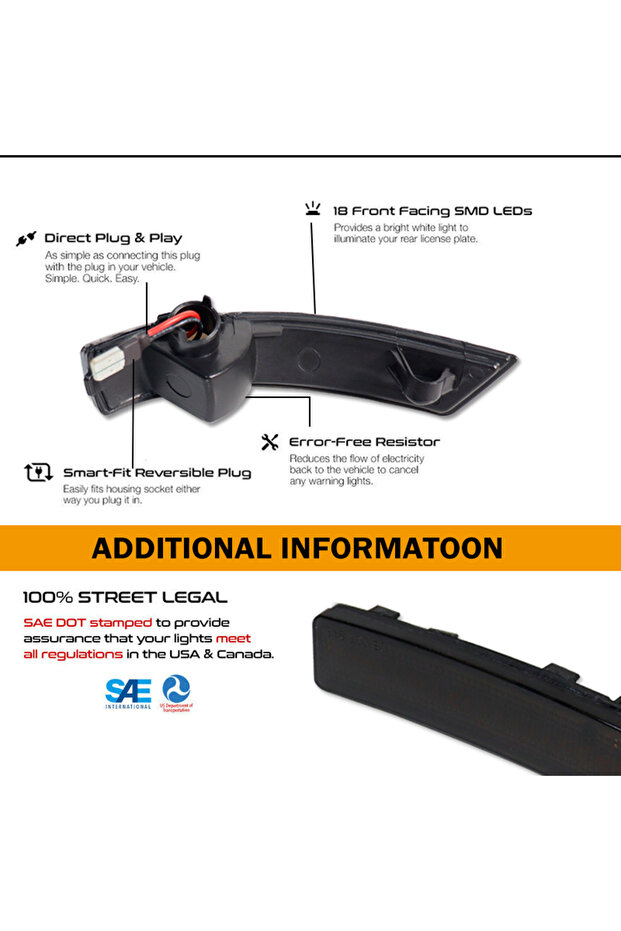 Dynamic Turn Signal Light LED Side Rearview Mirror Sequential Indicator Blinker Lamp For Ford Foc... - 3
