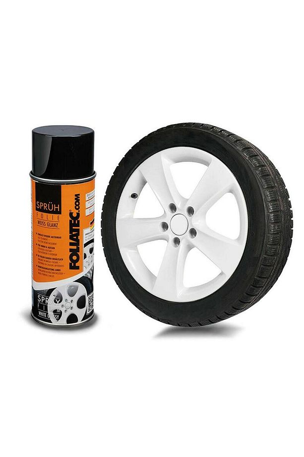 Jant Metal Sprey Folyo Yüzey Kaplama Seti 2x400ml. Parlak Beyaz - 1