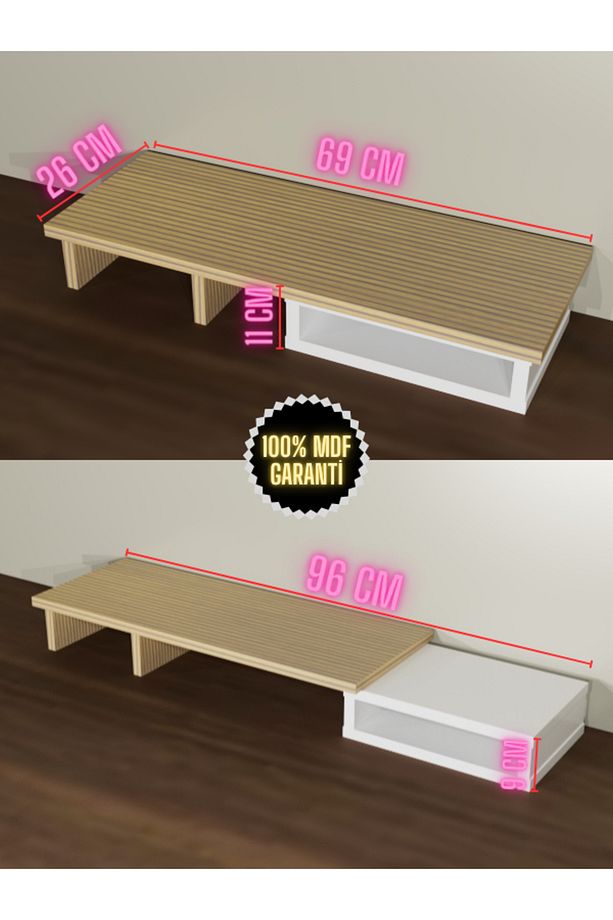 MDF Monitör Yükseltici - Monitör Standı - 1
