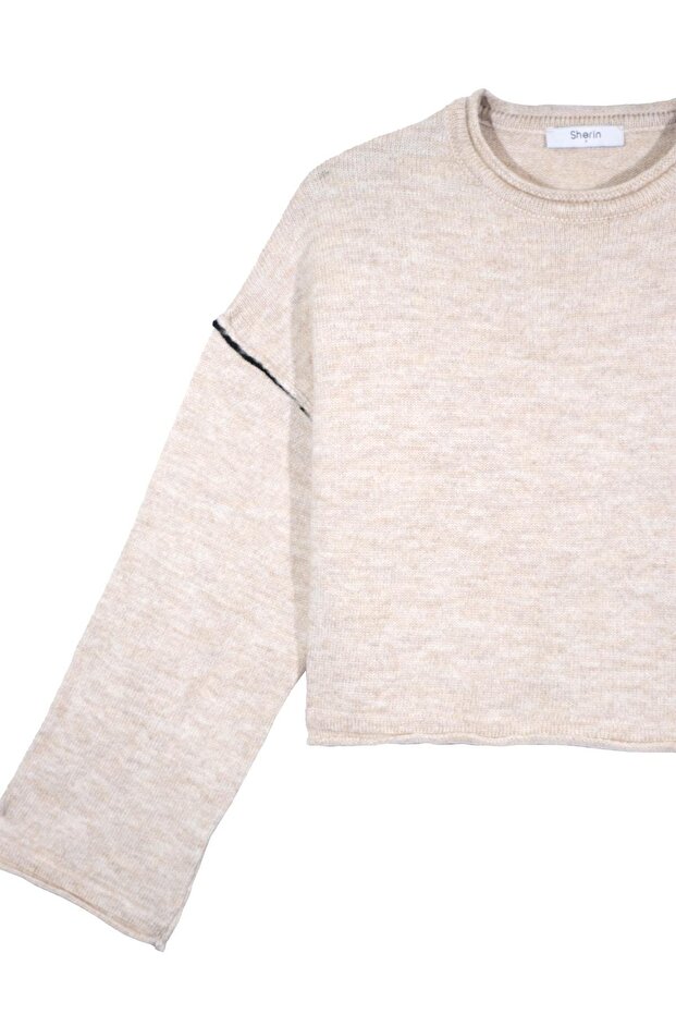 Bej Basic Triko Kazak - 7