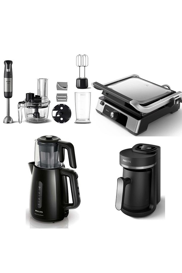 Çeyiz Seti (HD6301 Tost Makinesi/HR2695 Blender Seti /HD7301 Çaycı/HDA150 Kahve Makinesi) - 1