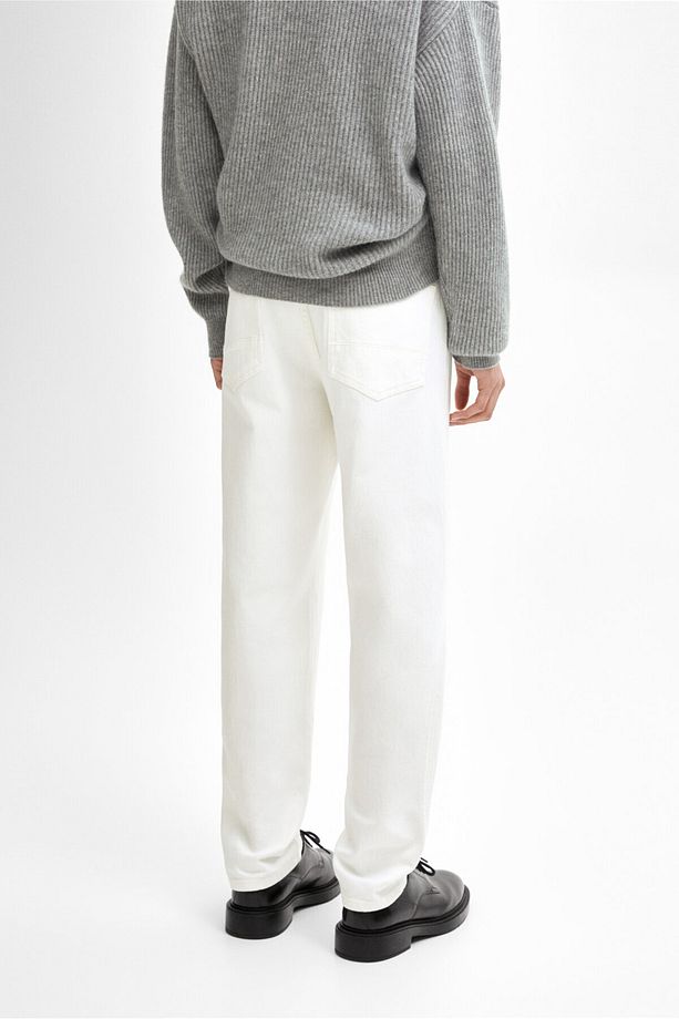 Pamuklu tapered fit jean - 4