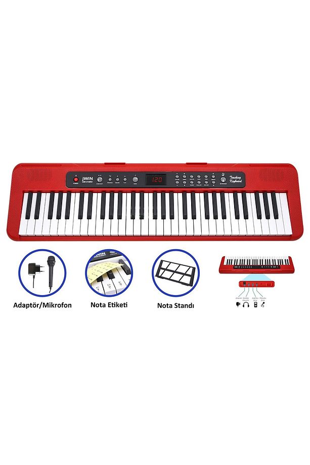 Cmk-6148rd 61 Tuşlu Elektronik Org (ETİKET. MİKROFON VE ADAPTÖR HEDİYE) - 1