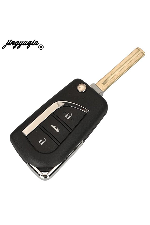 مفتاح سيارة ريموت معدل قابل للطي 433 ميجا هرتز 4D67 رقاقة 2/3 أزرار لسيارة تويوتا لكزس برادو 12... - 3